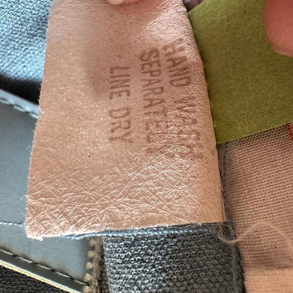 Vtg 80s David Warren Mock Neck Belted Waist Midi Dress Gray Sz 10 Long Sleeve - Picture 15 of 15